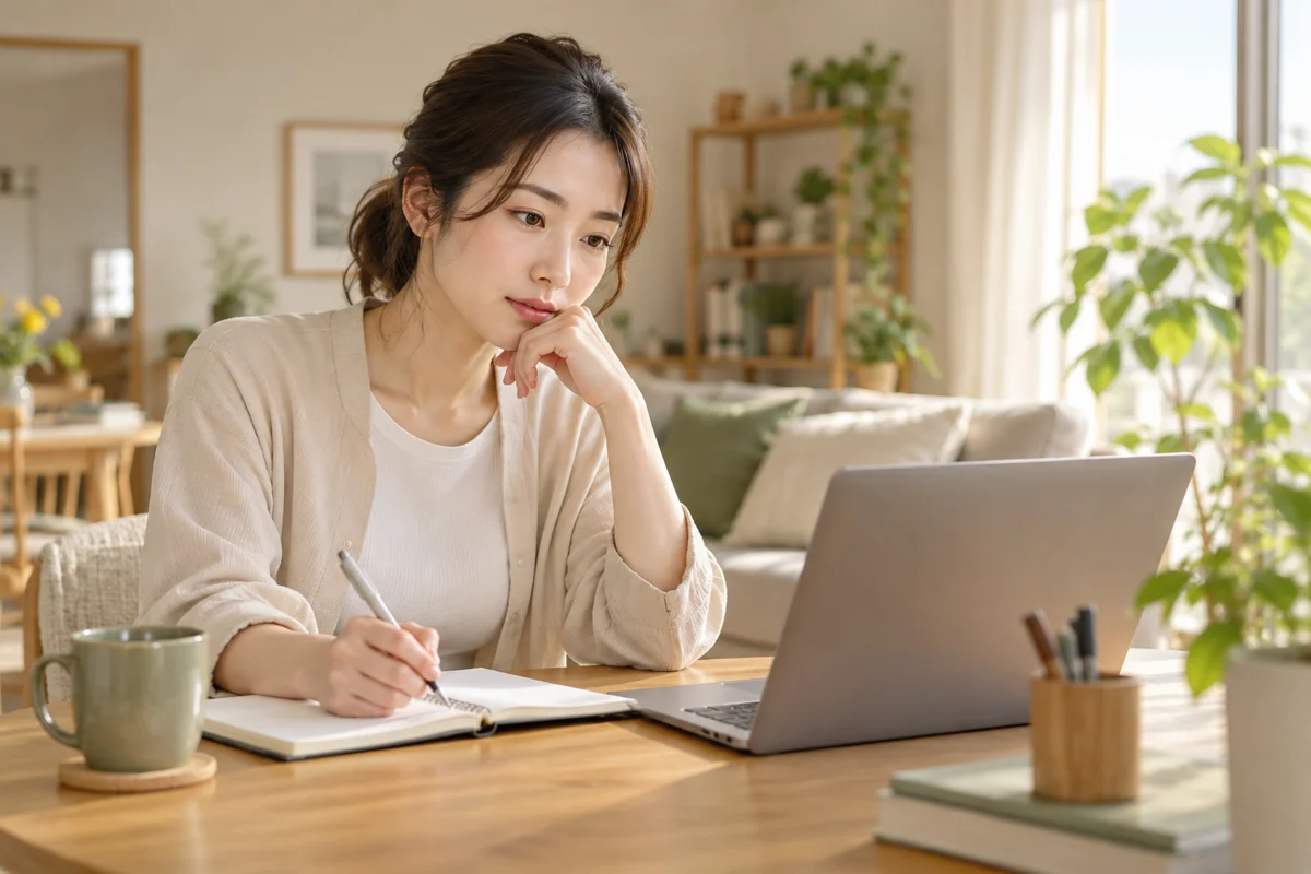 仕事の迷いを、少しずつ言葉にしてみる。